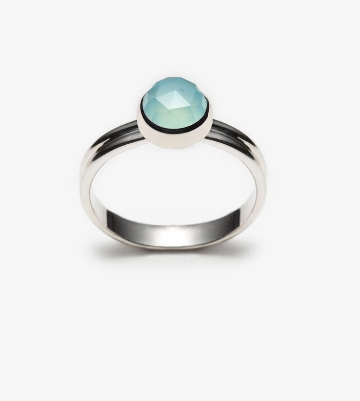 Bague Merveilleuse Argent avec Amazonite Véronique Roy