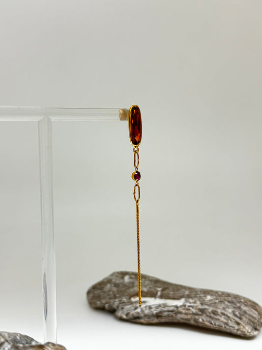 Boucles d'oreilles Emy cristaux Nature 12-69971