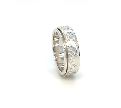 Bague Rose Argent Meditation ring Toronto Rose MR1106