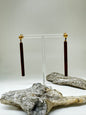 Boucles d'oreilles poussoir tige bois de roblès Collection Okawa, Nature Bijoux Nature Bijoux