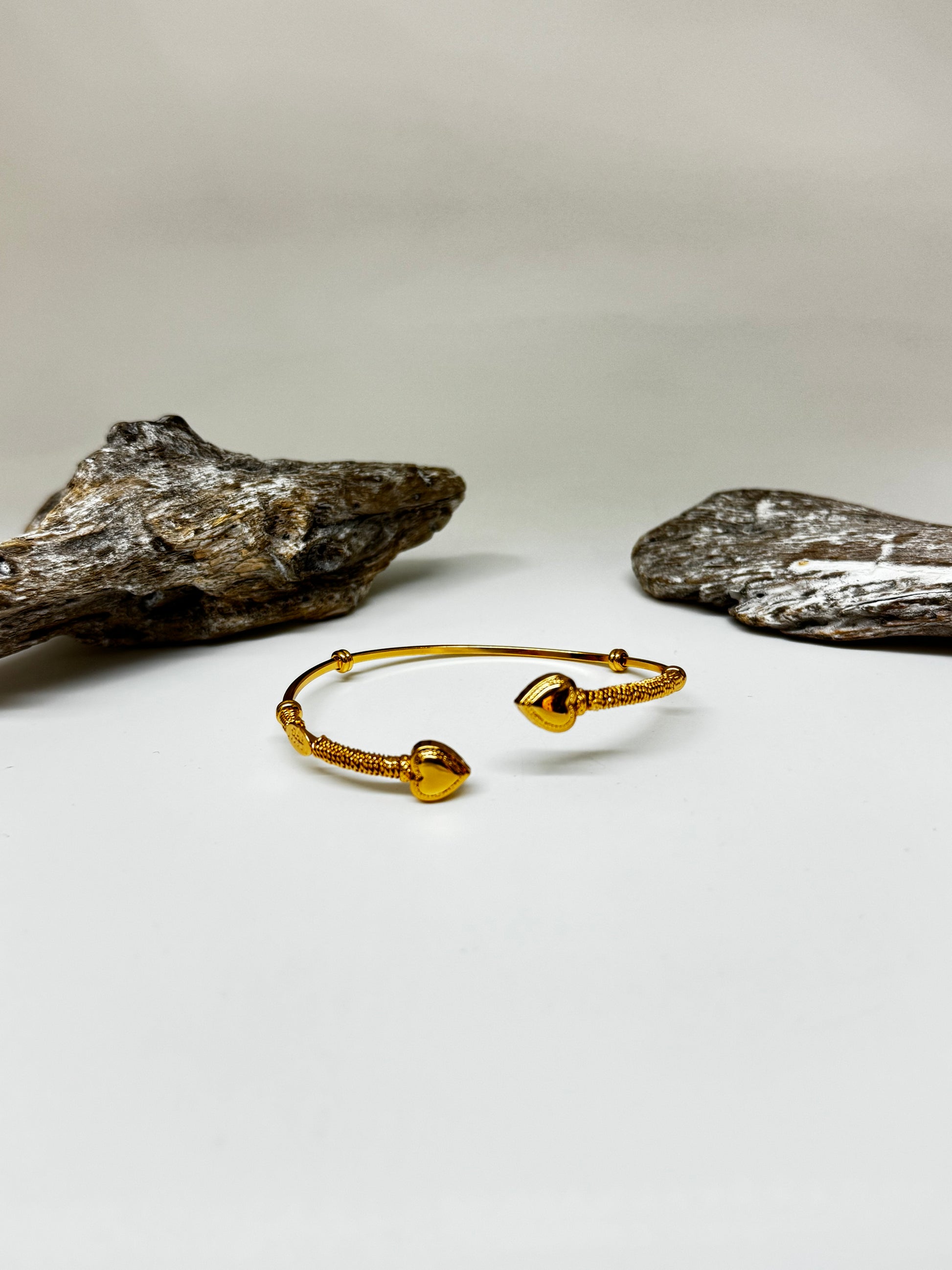 Bracelet Duality Amore Jonc Fabriqué à la main à Marseille en France Gas bijoux Bracelet Duality Amore Jonc