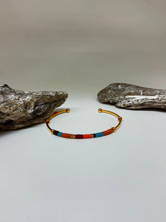 Bracelet Zanzibar multicolor Fabriqué à la main à Marseille en France Gas bijoux Bracelet Zanzibar multicolor