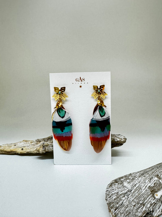 Boucles d'oreille Sao Ter multi Bijoux Produite à Marseille Gas bijoux Sao Ter O