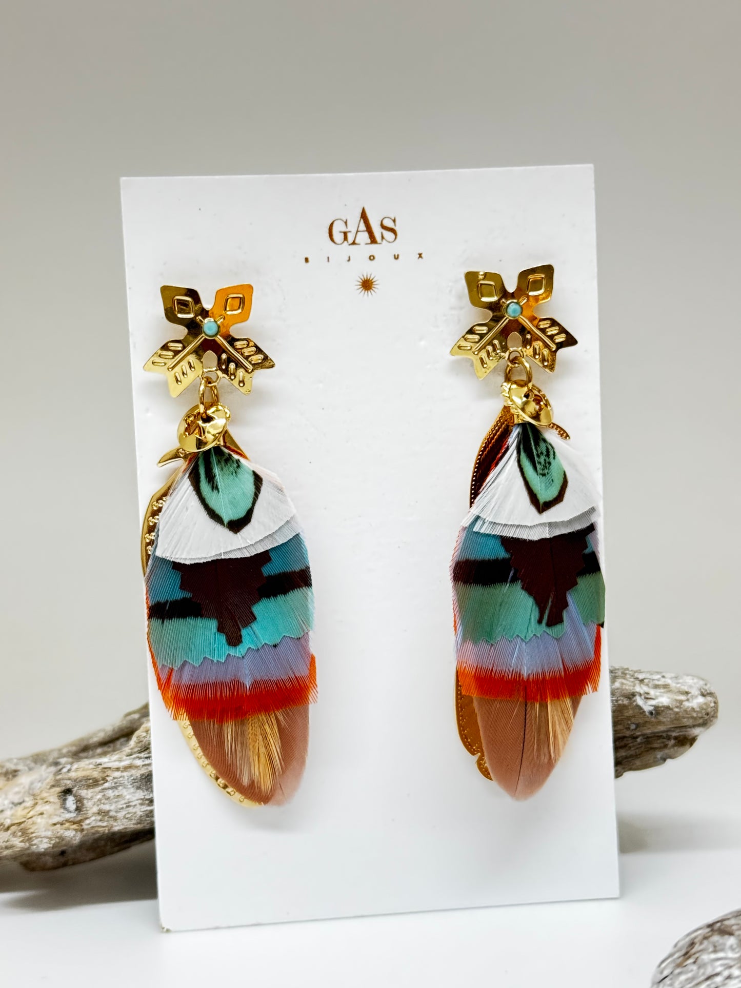 Boucles d'oreille Sao Ter multi Bijoux Produite à Marseille Gas bijoux Sao Ter O