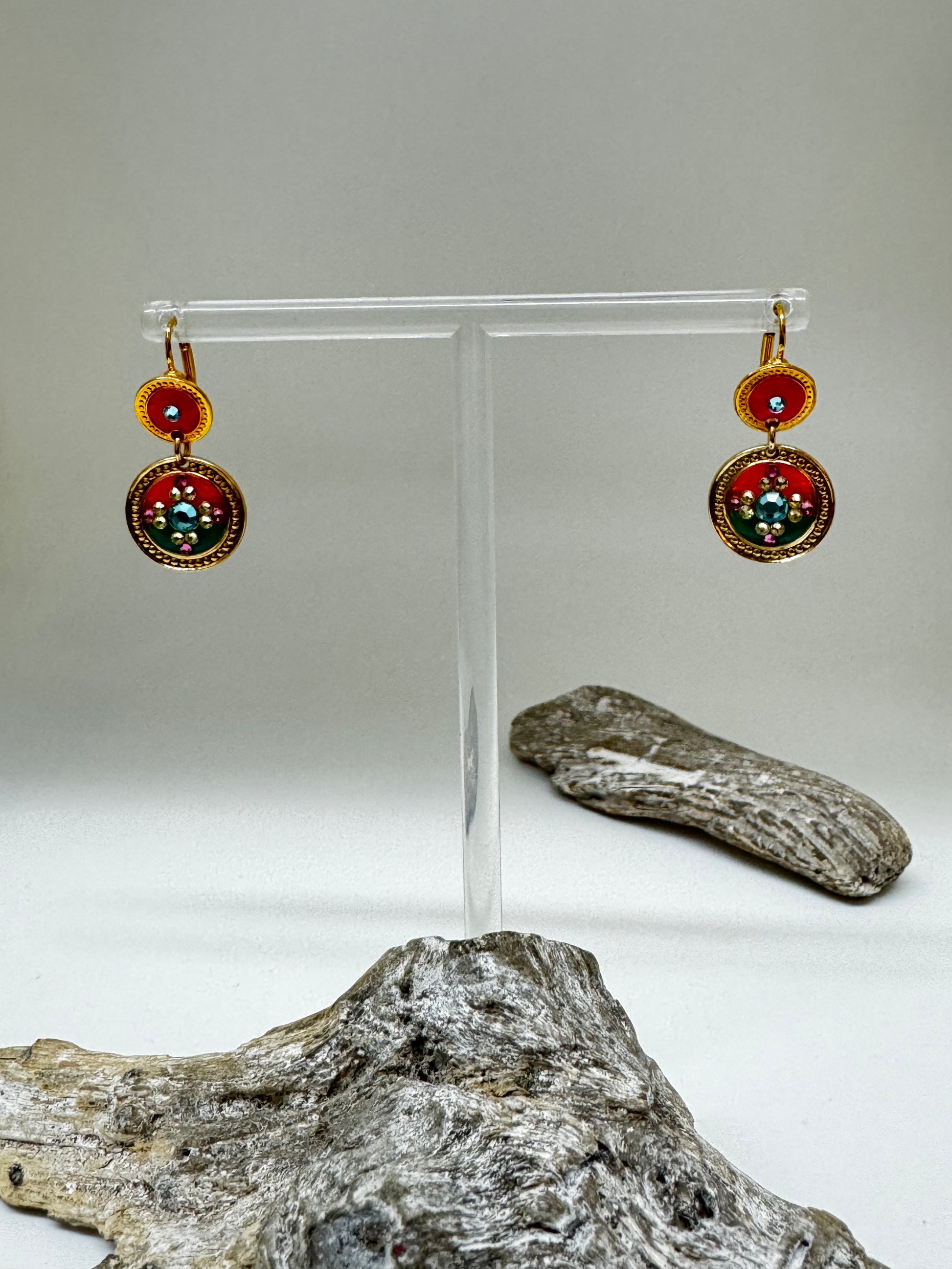 Boucles d'oreilles Asequin Aqua-Rose Bijoux Produite à Marseille GAS Bijoux
