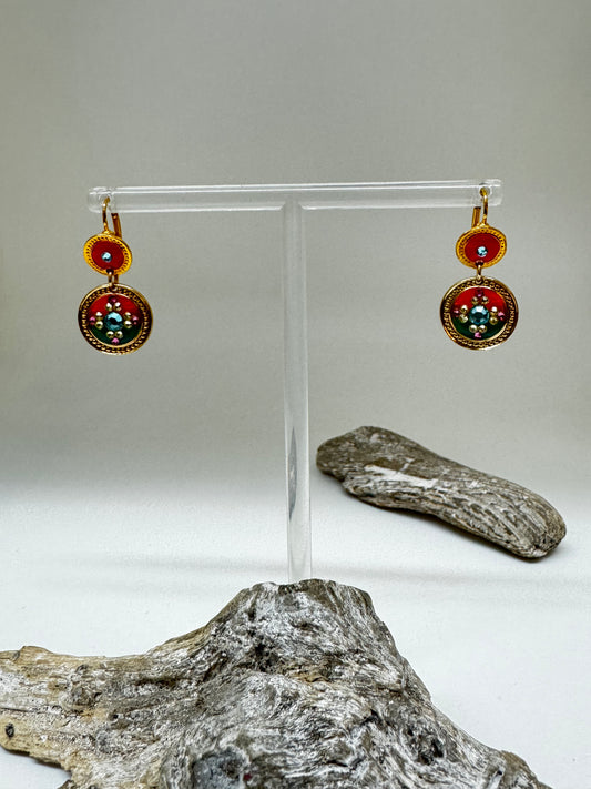 Boucles d'oreilles Asequin Aqua-Rose Bijoux Produite à Marseille GAS Bijoux