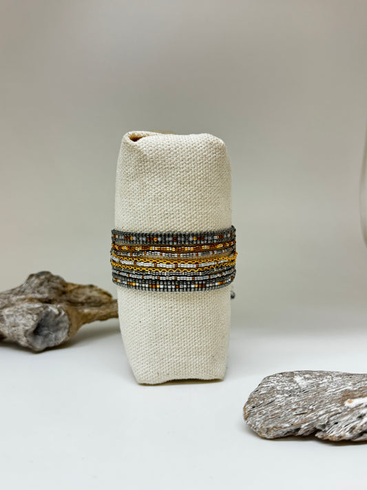 Bracelet Cristal 2 medium Artisanal Perle Japonaise Miyuki Mishky Fait en Colombie Bracelet Cristal 2 medium