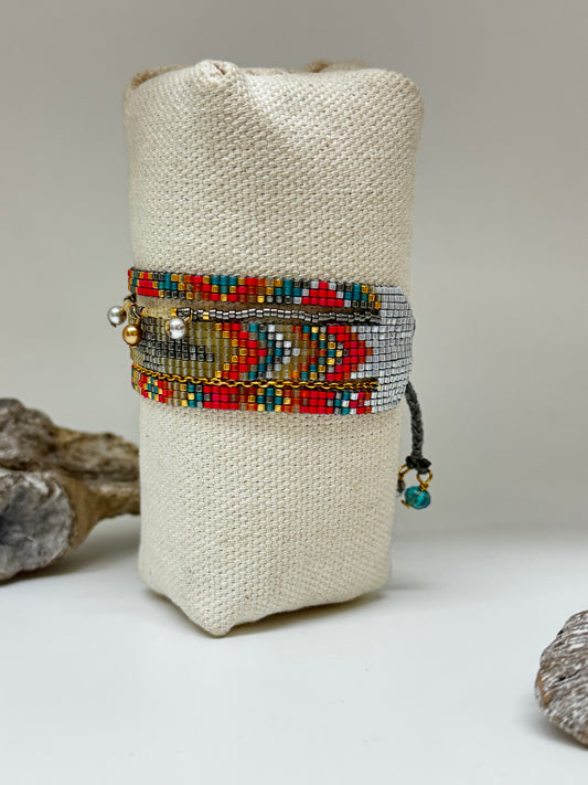 Bracelet Medly medium Artisanal Perle Japonaise Miyuki Mishky Fait en Colombie Bracelet Medly medium