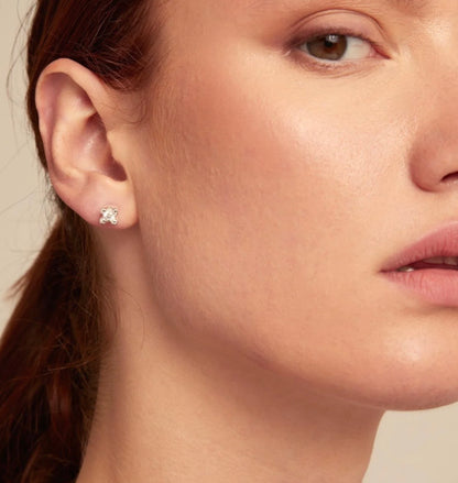 Boucles d'oreilles Cosmos earrings Fait main par des Artisans d'Espagne Uno de 50 pen1068MTL000