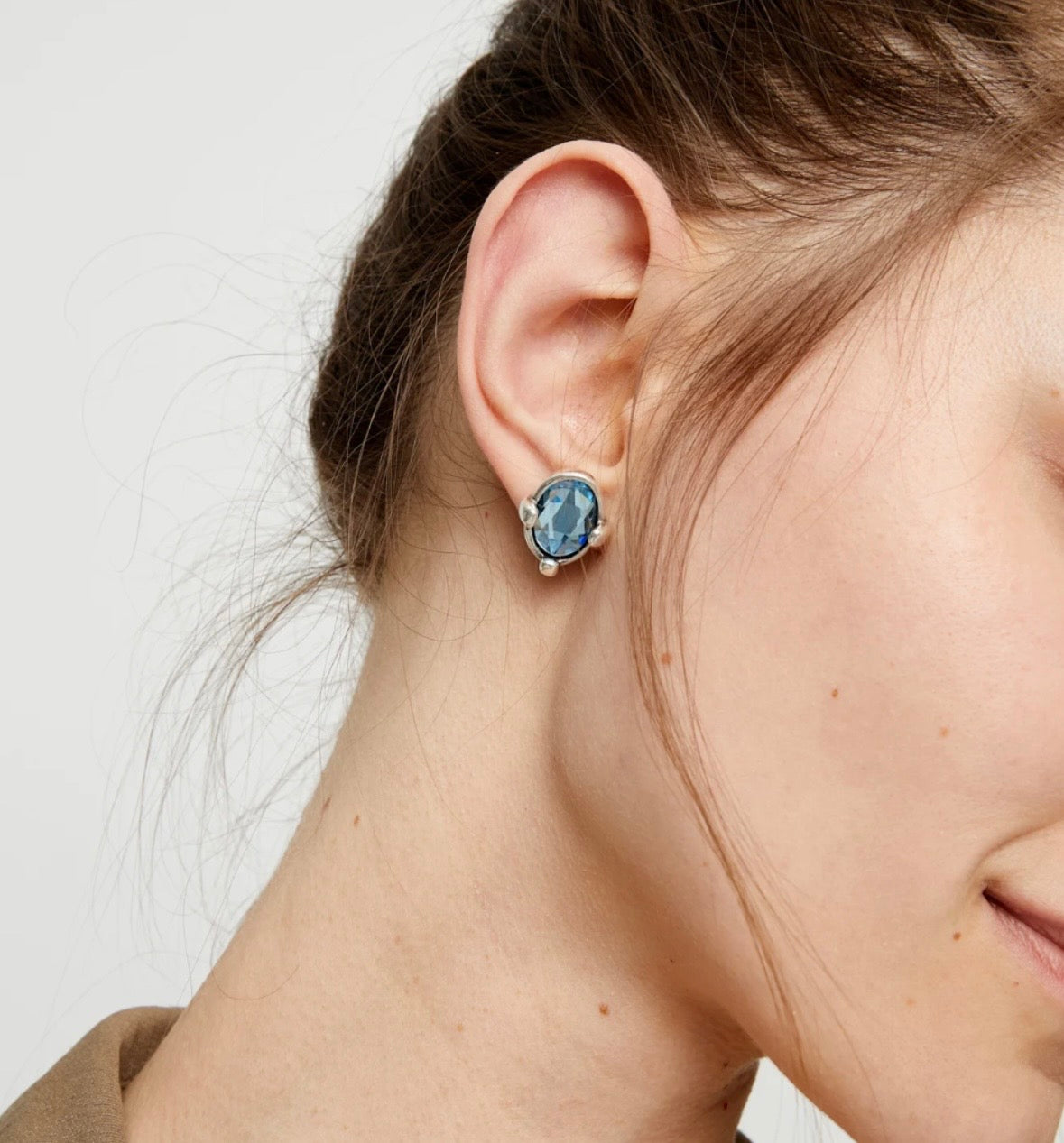 Boucles d'oreille Ser Deslumbrante Fait main par des Artisans d'Espagne Uno de 50 pen1002AZUMTL