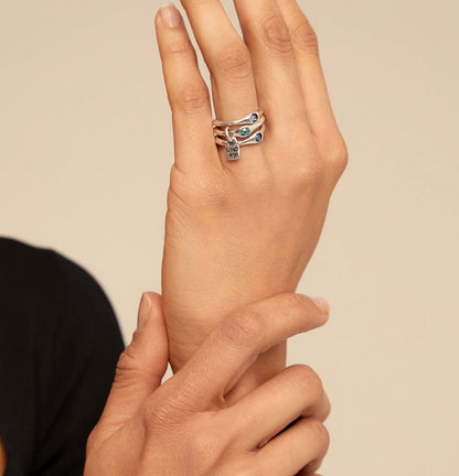 Bague Happy Blue ring Fabriqué en Espagne Uno de 50 Bague Happy Blue ANI0678AZUMTL