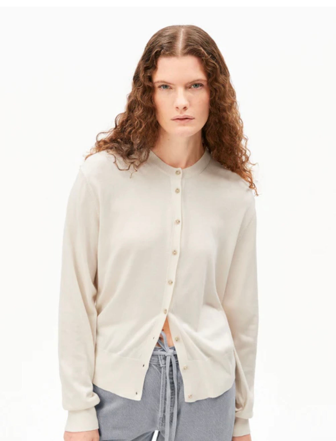 VESTE EN MAILLE FINE mélange de coton biologique Armed Angel VESTE EN MAILLE FINE élange de coton biologique 