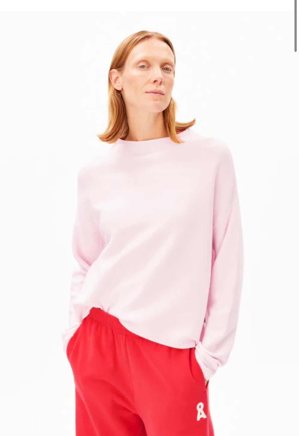 MERINAA PULL EN MAILLE Pink Mist Armed Angel Merinaa pull cotton biologique Merinaa