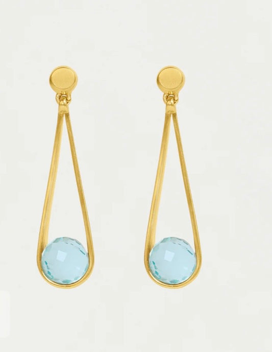 Boucles d'oreilles Ipanema Sky Blue Davidson Boucles d'oreilles Ipanema Sky Blue e883-g-sb