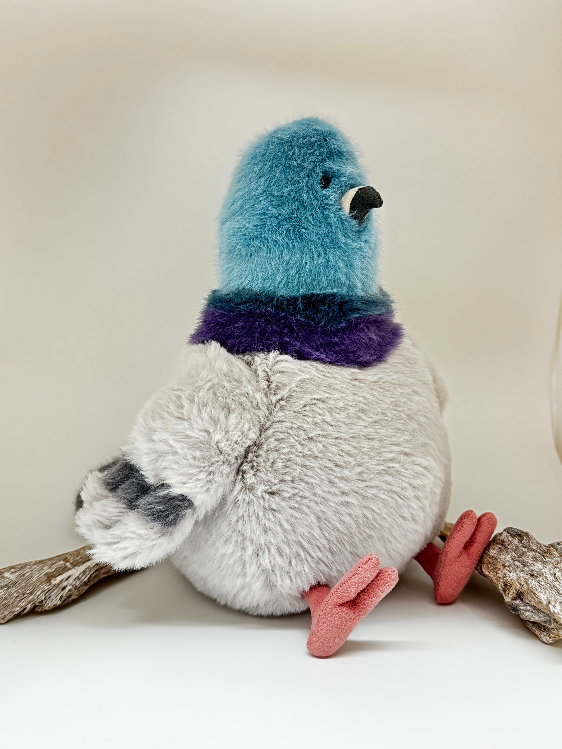 Strutton Pigeon peluche Jellycat dessinée à Londres Porte-clés Dragon Strutton Pigeon PIG3EONY