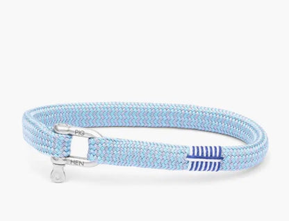 Bracelet Vicious Vik - Summer Blue Stone Gray Fait main à Amsterdam Pig&Hen Bracelet & Vicious Vik - Summer Blue Stone Gray