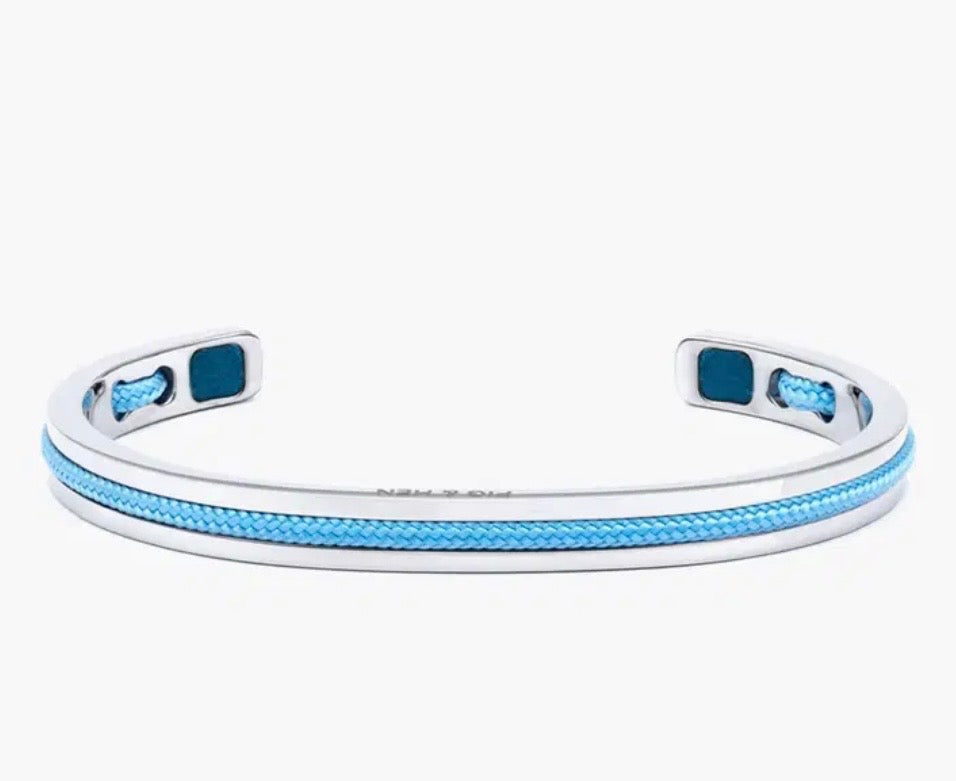 Bracelet Navarch 6 mm Summer Blue Silver Pig & Hen Amsterdam Narvach 6 Summer Blue Silver