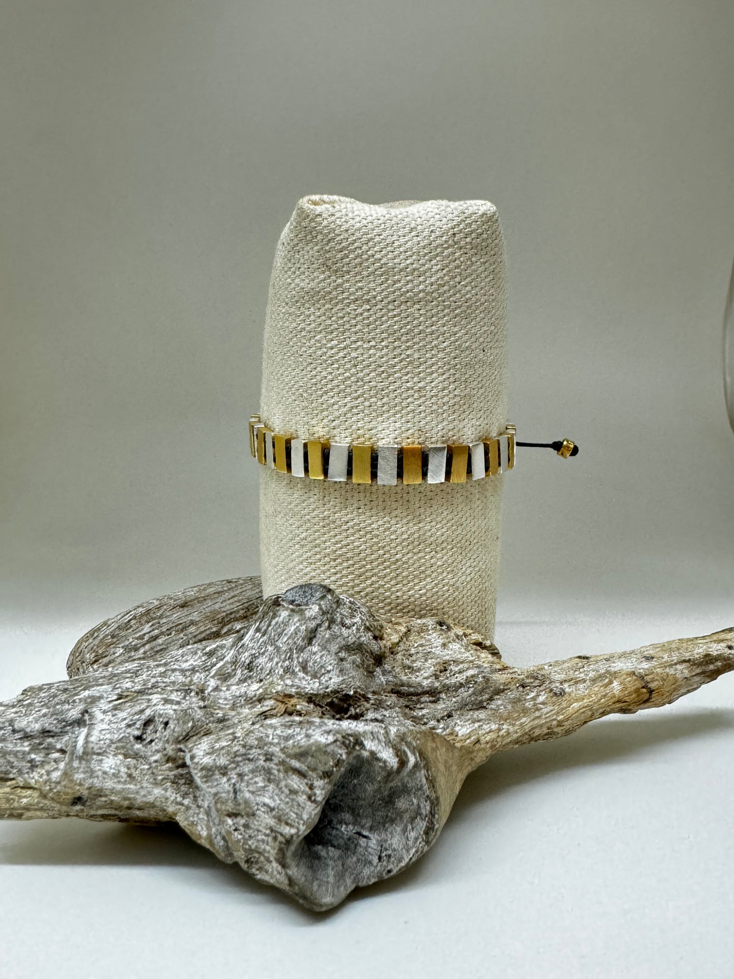 Bracelet en bronze plaqué or et argentJuJu Bijoux Bracelet en bronze plaqué or et argent