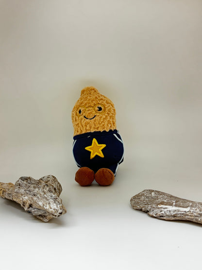 Amuseables Peanut Star student outfit peluche Jellycat dessinée à Londres Tenue d'écolier Peanut Star d'Amuseables A6PSP