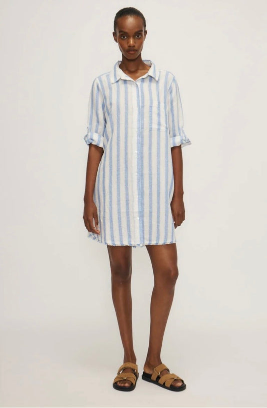 Josie rayure coton lin Mélissa Nepton Nepton Montréal Ulysse Josie rayure