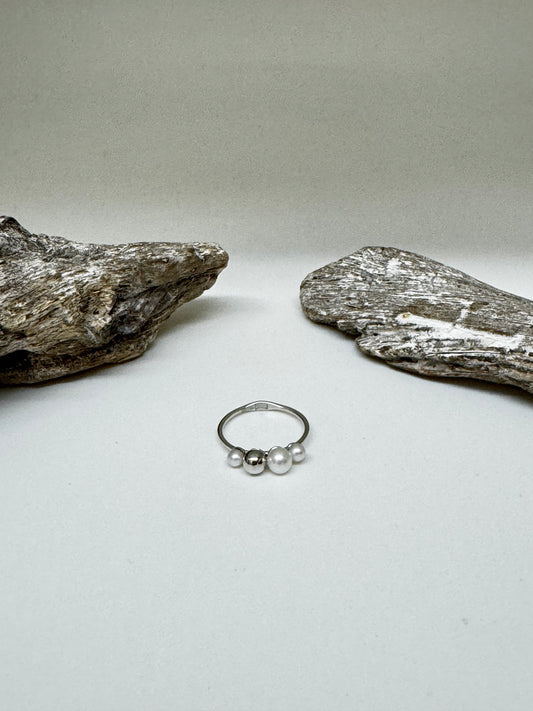 Bague en argent 925 avec perles Kurshuni KR1441Y