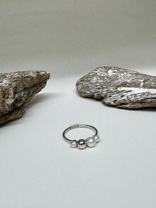 Bague en argent 925 avec perles Kurshuni KR1441Y