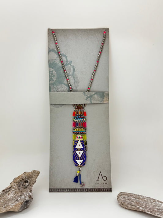 Collier Long Boho Rainbow AyalaBar AyalaBar fabriquée au Moyen Orient S3655