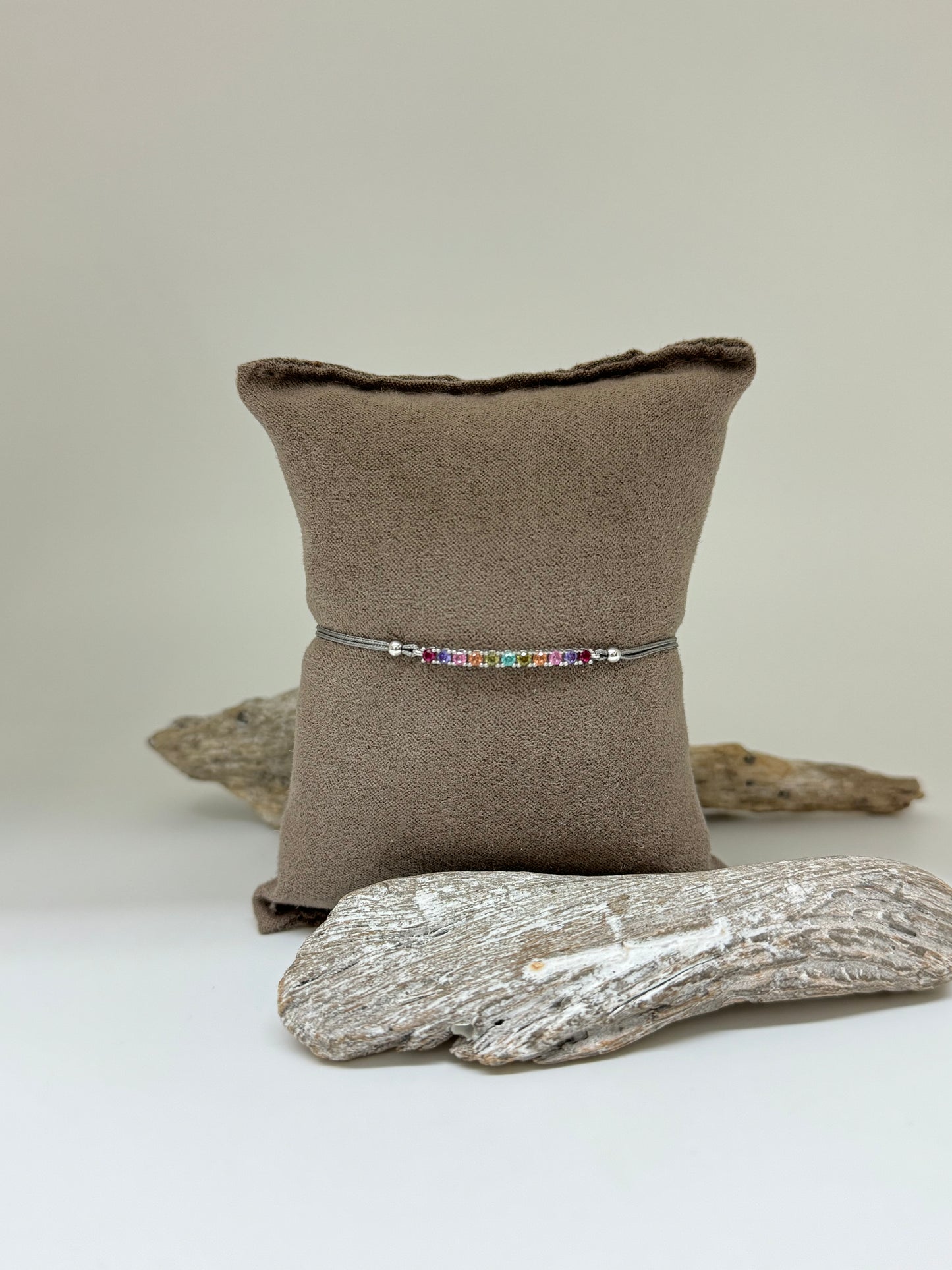 Bracelet argent 925 Zircon multi color Kurshuni&nbsp; RNK1165-4