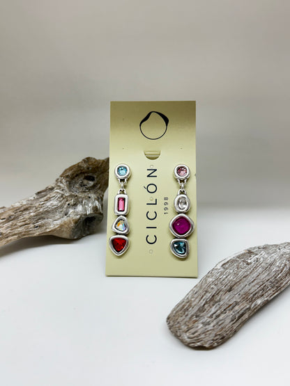 Boucles d'oreille Diverso Fabriquée par des Artisans d'Espagne Ciclon Bijoux