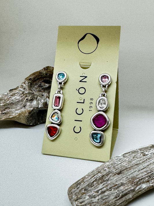 Boucles d'oreille Diverso Fabriquée par des Artisans d'Espagne Ciclon Bijoux