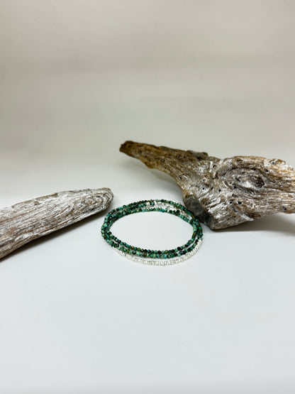Bracelet-Collier Multi 7 Turquoise Africaine S. Bucci Atelier créatif Bracelet-Collier Multi 7 Turquoise Africaine
