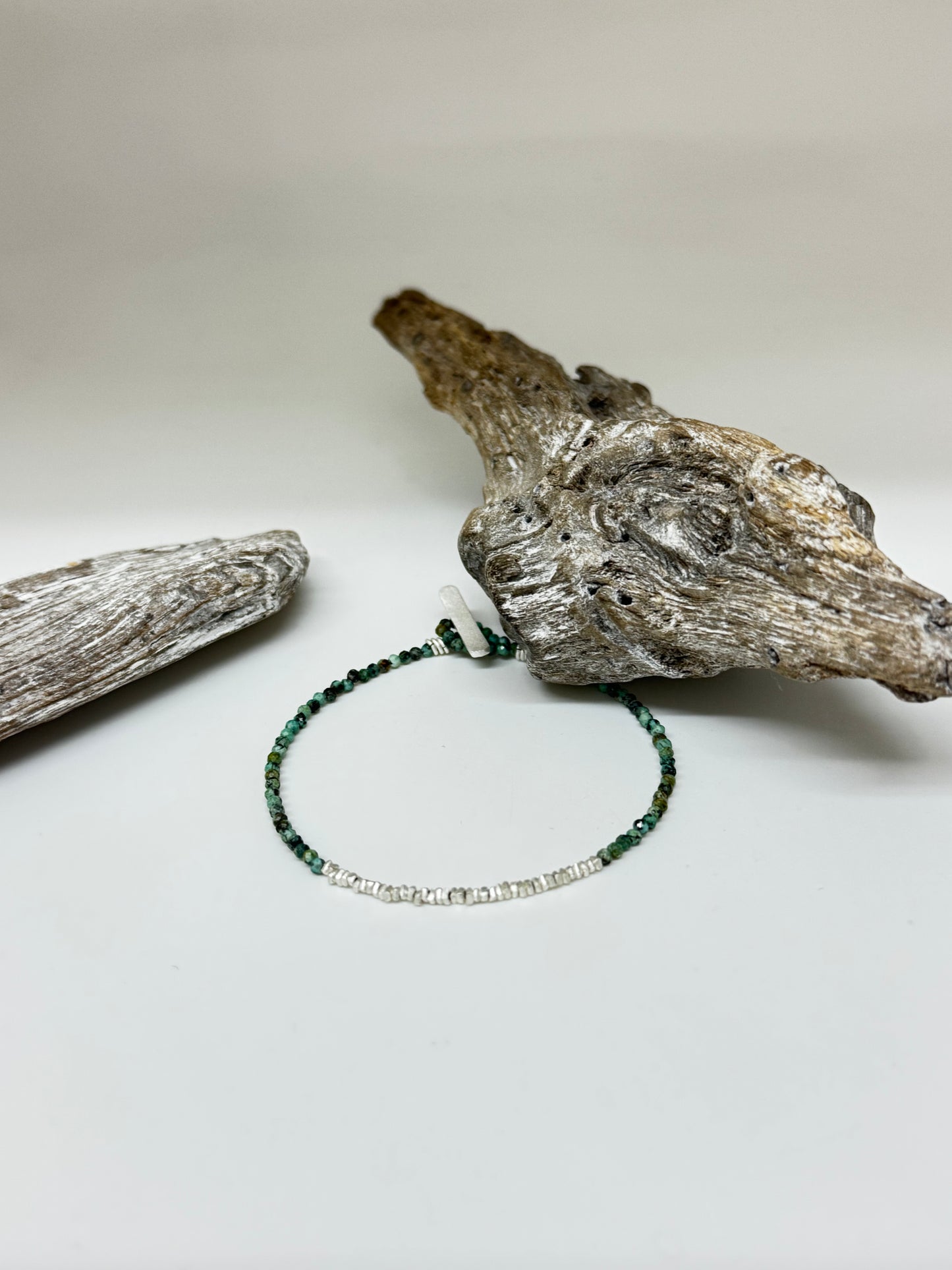 Bracelet Candy Turquoise Africaine et argent S B Bucci Atelier créatif S B Bucci Atelier créatif