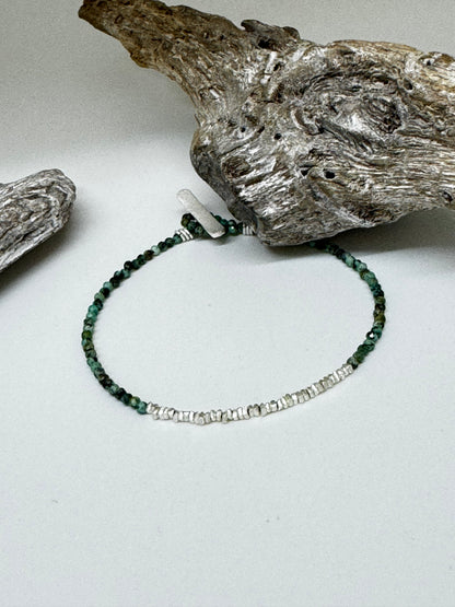 Bracelet Candy Turquoise Africaine et argent S B Bucci Atelier créatif S B Bucci Atelier créatif