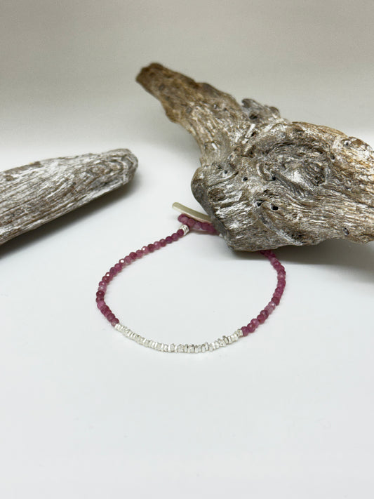 Bracelet Candy Tourmaline rose et argent S B Bucci Atelier créatif Bracelet Candy Tourmaline rose