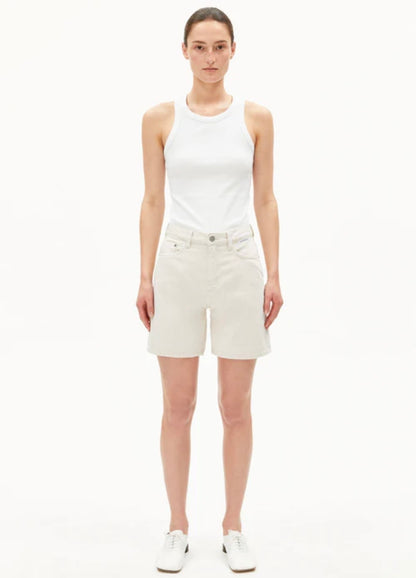 Short en jean taille haute SHEAARI 100 % coton recyclé Armed Angel Short en jean taille haute SHEAARI 100 % coton recyclé