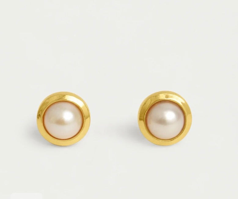 Signature small Knockout Studs Davidson Clous d'oreilles signature petits Knockout 8400-g-prl
