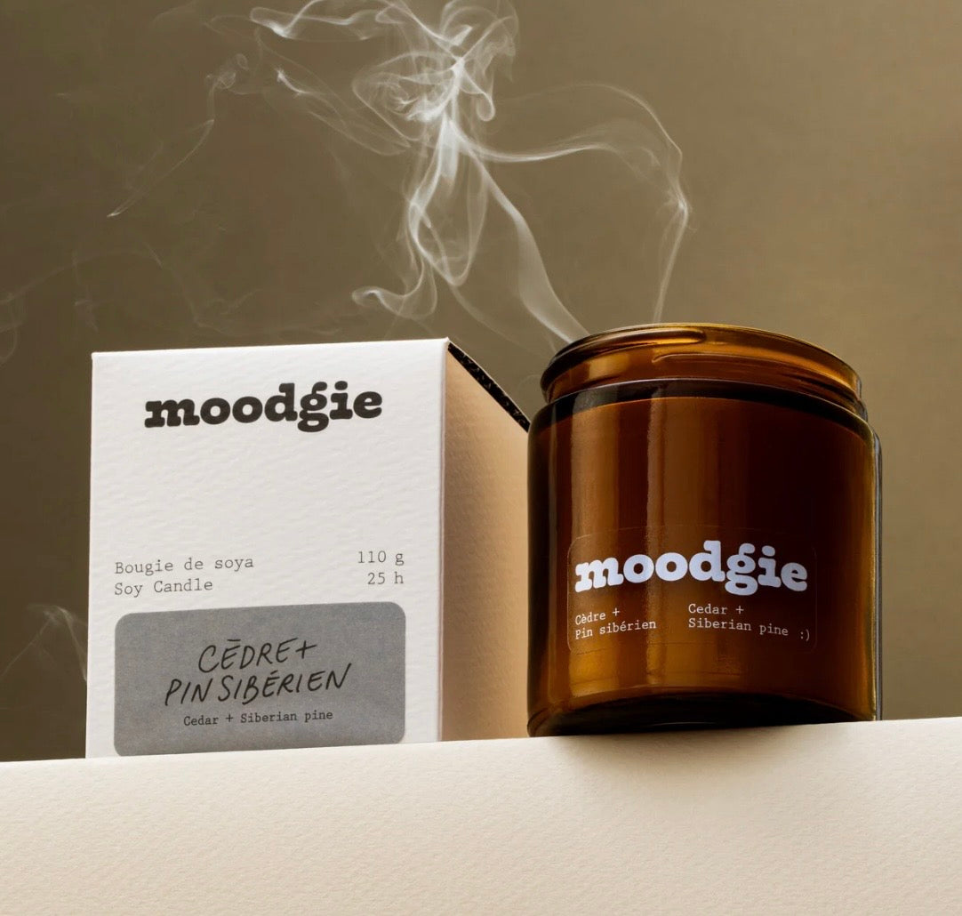 Bougie - Cèdre - Pin Sibérien 110 g Moodgie Bougie - Cèdre - Pin Sibérien