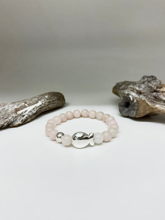 Bracelet Quartz Rose et Argent Nemo Fait main Clio Blue Clio Blue