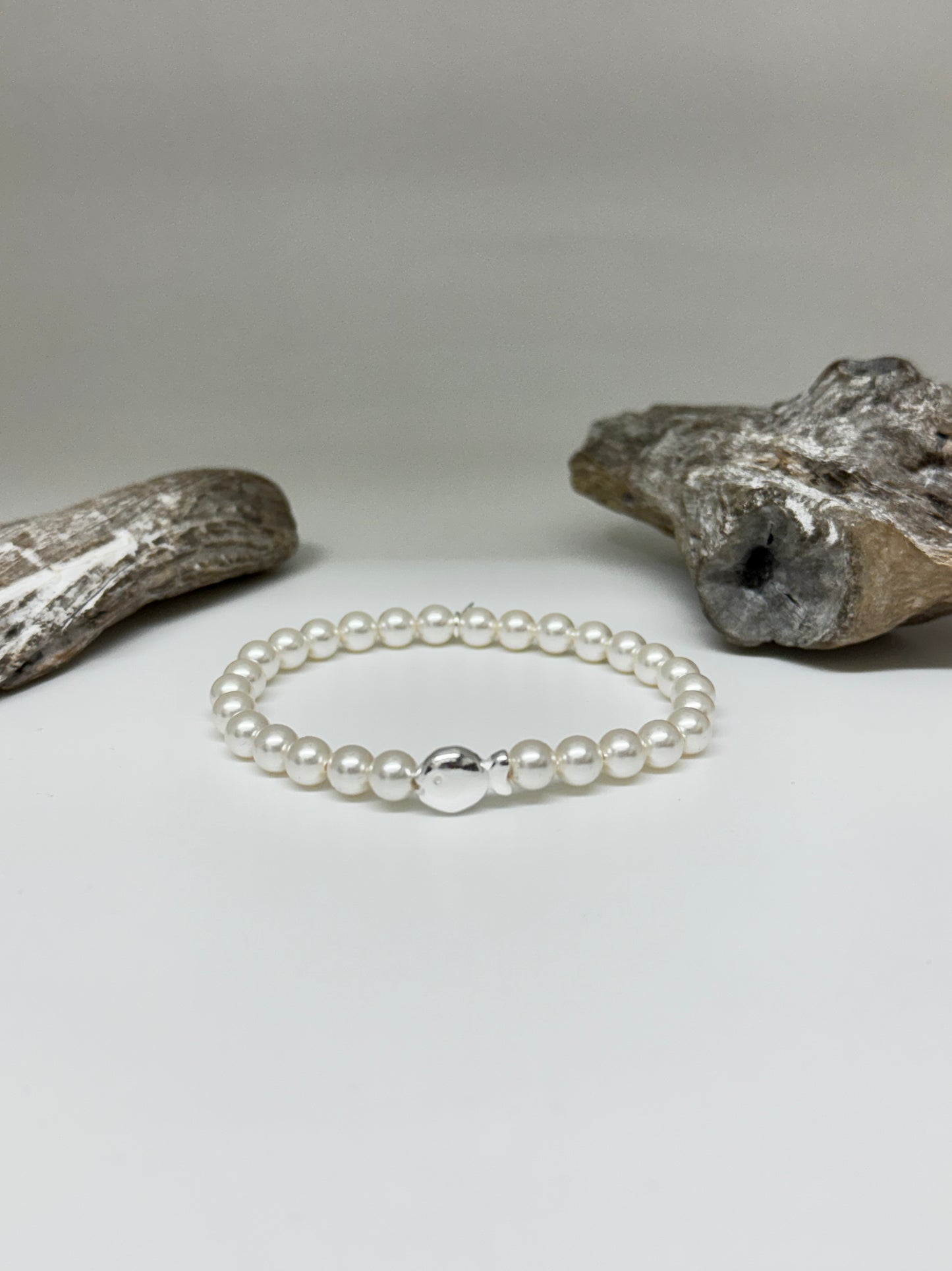 Bracelet Perle Nemo Quartz rose Fait main à Paris 12AT2442bl