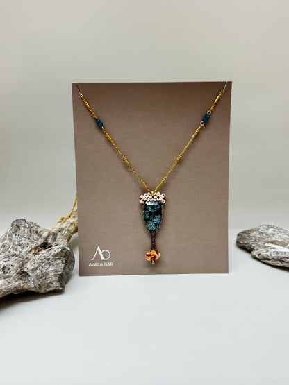 Collier artisanal perlé Light AyalaBar fabriquée au Moyen Orient H3637