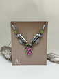 Collier artisanal en verre Bloom AyalaBar fabriquée au Moyen Orient C3619