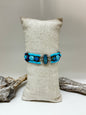 Bracelet Artisanal Bleu Bayou Azure Fabriqué à la main au Moyen Orient AyalaBAR C4093