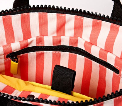Bantry Backpack in Coral stripe Ori London Sac à dos Bantry ICoral stripe Nylon Recyclé