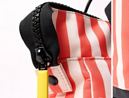 Bantry Backpack in Coral stripe Ori London Sac à dos Bantry ICoral stripe Nylon Recyclé