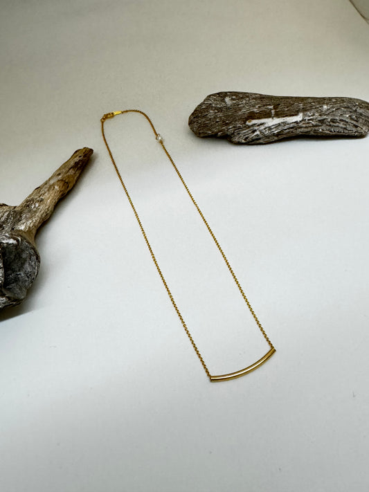 Collier barre en Gold-filled fait à la main Maylin Collection