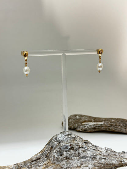 Boucles d'oreilles Gold filled et perles baroque Maylin Toronto Boucles d'oreilles Gold filled