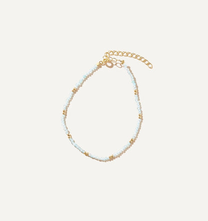 PELA Aigue-Marine bracelet en Or vermeil 14K Boa bijoux PELA