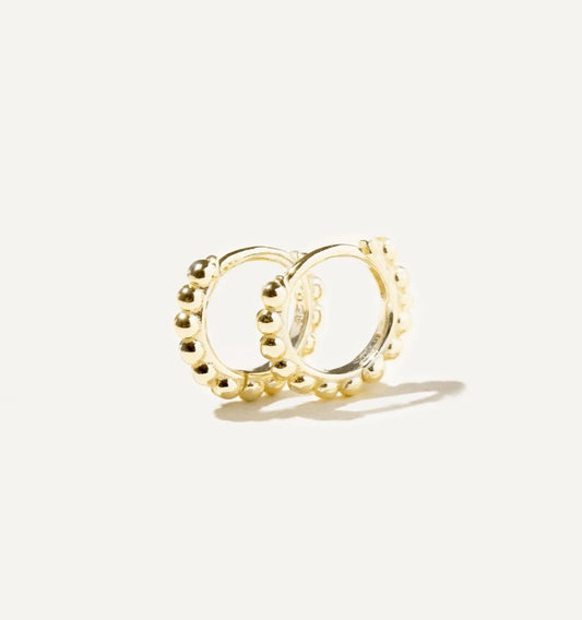 BABA boucles d'oreilles en Or vermeil 14K Dessiné à Montréal Boa Bijoux BABA
