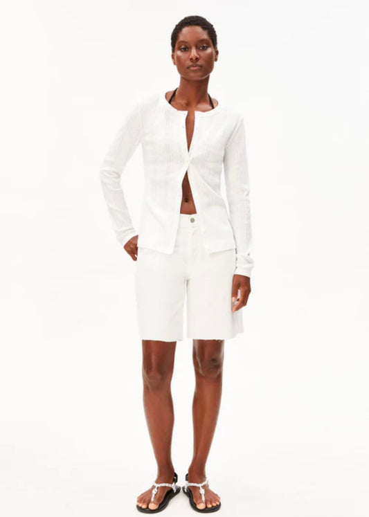 CARDIGAN POINTELLE 100 % coton biologique Armed Angel CARDIGAN POINTELLE