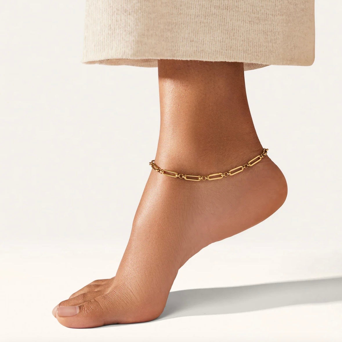 Mercer Anklet Dessiné par Jenny Bird JB7010-HPG-W